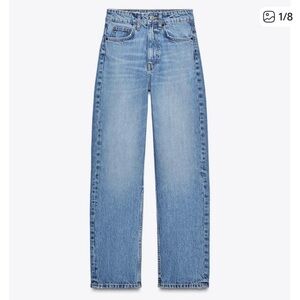 Zara High-Waisted TRF Mom Fit Jeans